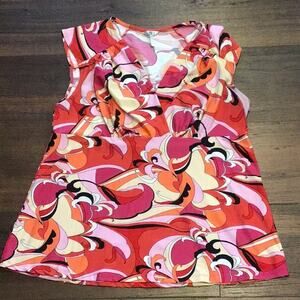 Metro 7 Colorful Print Top.